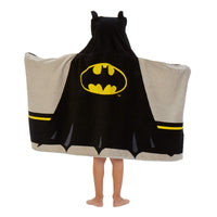 Batman Kids Bath/Pool/Beach Super Soft Cotton Terry Hooded Towel Wrap, 24