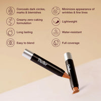 Dazller Blend 'N Brighten Concealer Stick, Creamy, No Caking, Full Coverage, Long lasting, Water-resistant, 181 - Naturalle, 4.5g