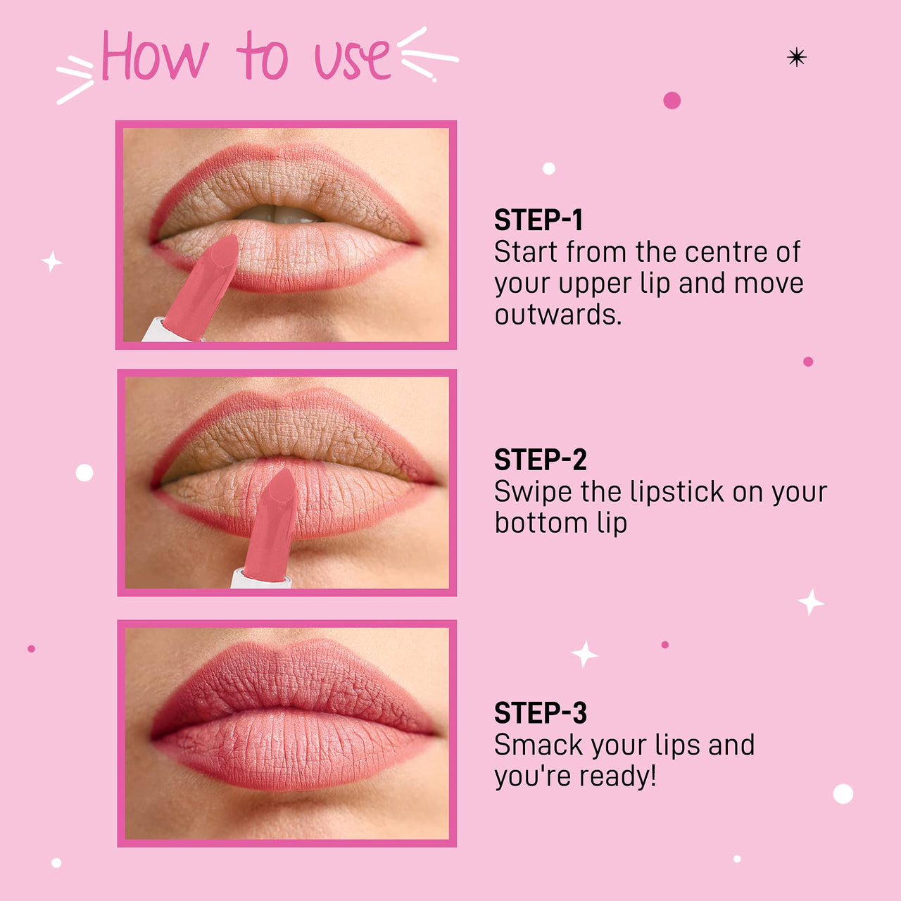 MyGlamm POPxo Makeup - Mini Lip Kit - No Drama - 7.5gm (Set of 3) | Creamy Matte Nude Lipsticks | Long Lasting & Pigmented