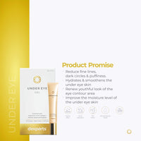 Brinton d'experts Under Eye Gel Enriched with Hyaluronic Acid, Collagen, Retinol, Peptides | Reduces Dark Circles, Fine Lines, Puffiness & Wrinkles for Men & Women | All Skin Types 15g