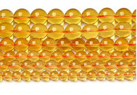 1 Strand Adabele Natural Citrine Yellow Crystal Healing Gemstone 8mm Round Loose Stone Beads (44-47pcs Total) for Jewelry Making GH2-8 8mm (1 Strand) Citrine Crystal