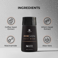 Carlton London Men Face Wash I Cleanses skin deeply Remove Oil and Dust Reduce dullness Paraben Sulphate & Cruelty free I Best for husband and boys 1x100ML