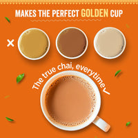 Chaayos Assam Instant Tea Premix - Ginger - Regular Sugar (14Gm * 36 Sachets) (Makes 100 Ml), Ginger Tea, Adrak Chai, 1 Min Tea Powder
