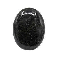 Nuummite Palm Stone - Pocket Massage Worry Stone for Natural Body Chakra Balancing, Reiki Healing and Crystal Grid Nuummite