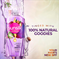 Sunsilk Argan Oil & Rosemary Frizz Smooth Oil Blends Shampoo | for Frizzy Hair | with No Added Parabens | 700 ML