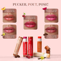 Just Herbs Tinted Lip Balm for Men and Women with SPF 20+ for Dark Lips to Lighten 4 g (Coffee)