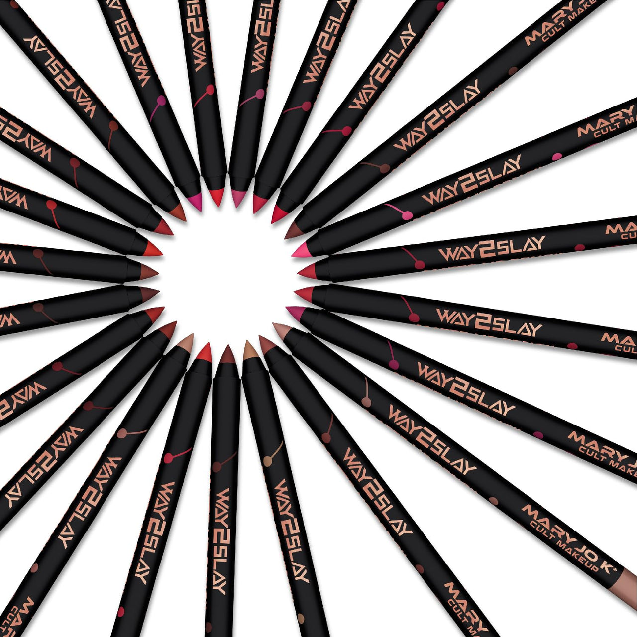 MARY JO K Matte Lip Pencil - India Red - HD Finish, Transfer-Resistant, Matte Perfection - [Quantity]