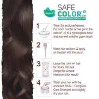 Vegetal Safe Color Dark Brown 3.0, 70ml. I Permanent Gel Hair Colour, Organic Herbs Blend, Chemical-Free, 100% Grey Coverage
