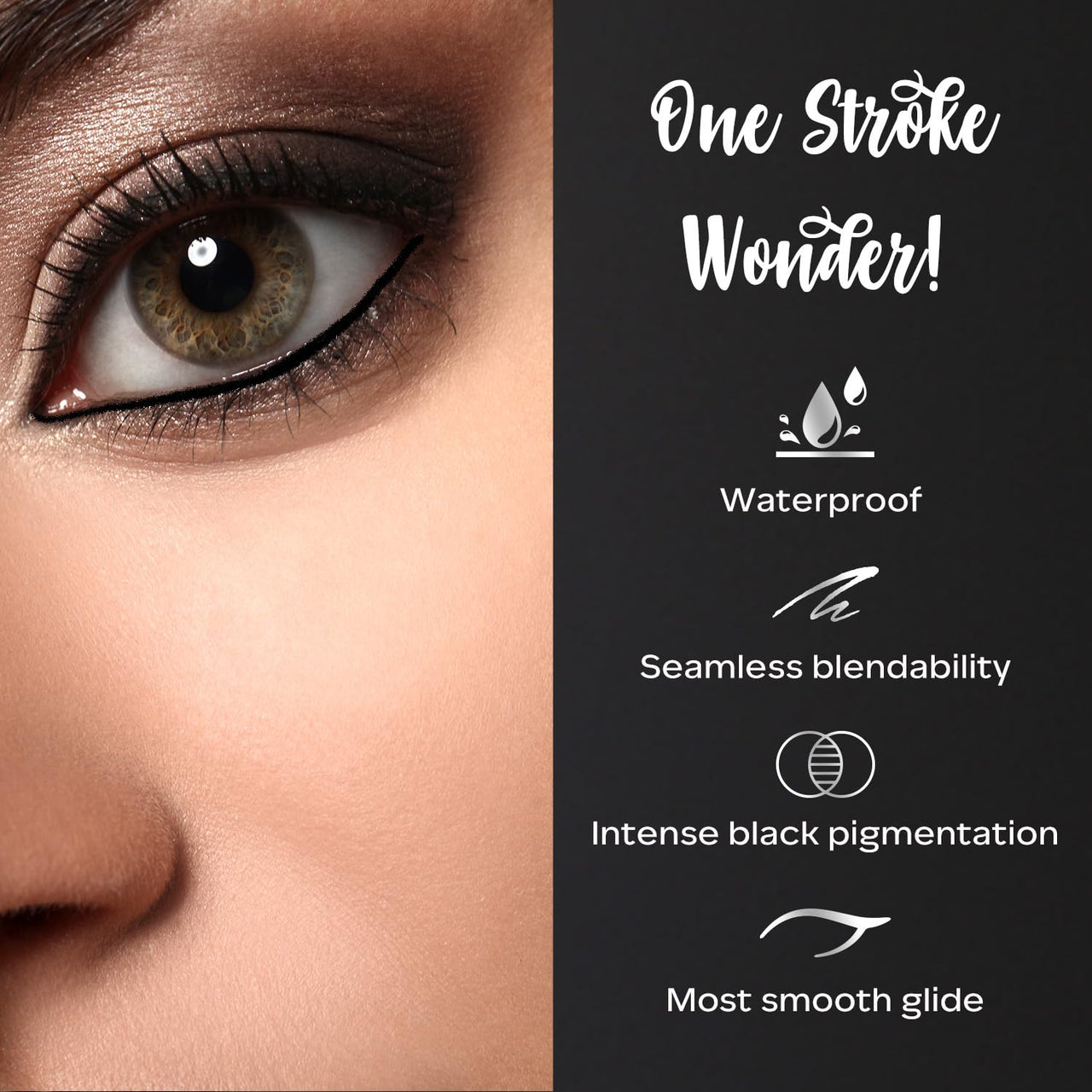 FACESCANADA Ultime Pro Intense Gel Kajal With Smudger & Sharpener - Black,1.2 G|24 Hr Long Stay|Waterproof & Smudgeproof|One Swipe Smooth Application|3-In-1 Kajal,Eyeliner,Smokey Eyeshadow,Matte