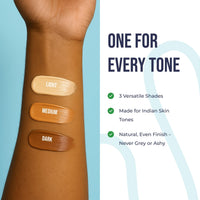 Yaan Man Tinted Moisturizer for Men, 30gm (Dark) | BB Cream | Improves Uneven Skin Tone| Hydrating and Light Weight, Non Sticky Makeup | With Kale Oil & Trehalose