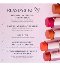 House Of Makeup Dab N Glow Lip Tint | Pigmented Blusher For Face Makeup | Creamy, Easy-Blend Lip And Cheek Tint | Lip Tint For Women & All | Multi-Use Tint for Cheeks And Lips | 8 gms | Fiery Red