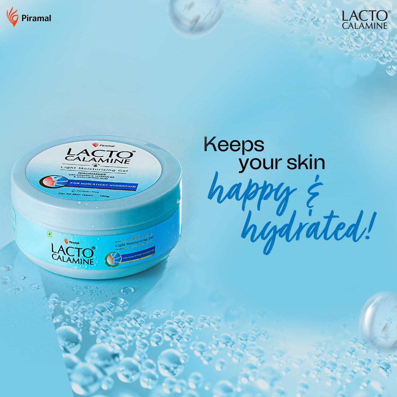 Lacto Calamine Super Light Moisturizer for Face | 150g | Moisturiser for Oily Skin with Niacinamide, Hyaluronic Acid | Face Moisturizer with 300% Instant Hydration, 90% Stronger Moisture Barrier