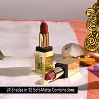 Blue Heaven 2 in 1 Festive Lipstick | Dual Shade | Ultra Lightweight Soft Matte Finish | Long Stay Comfort Wear Lipsticks for Women |C6| 4gm