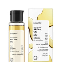 Brillare Argan Hair Oil & Brillare Real Mahabhringraj Oil with 14 Traditional Herbs Combo