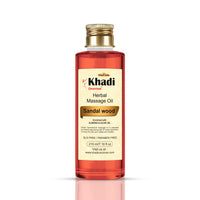 Khadi Omorose Sandalwood Massage Oil With Almond, Jojoba, Wheatgerm Olive, Sesame, Vitamin E Oil, 210 Ml