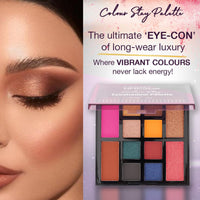 Hilary Rhoda Colour Stay Eyeshadow Palette | 12 Shades | Highly Pigmented Eyeshadow Palette | Matte & Shimmer Finish | No Fallout Eyeshadow Palette | Blendable Eyeshadow Palette | 20g