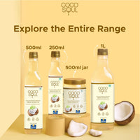 Coco Soul Cold Pressed Unrefined Virgin Coconut Oil | 60% MCT | Multipurpose Usage | Daily Cooking| Keto Friendly | Naturally Cholesterol Free | A1 grade real coconut | From Makers of Parachute 250 ml