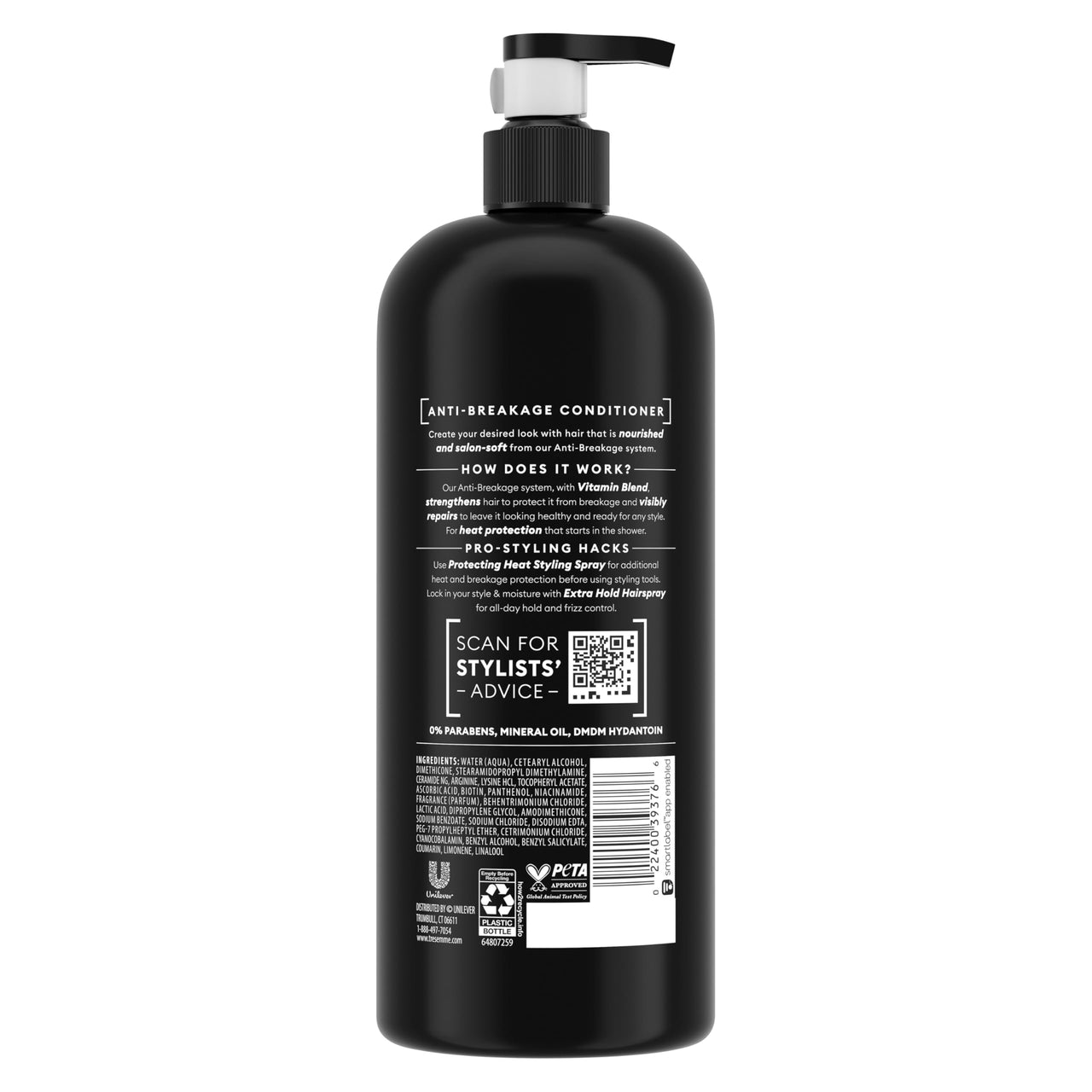 TRESemme Unscented Conditioner For All Hair Type 828Ml (Anti-Breakage), 1 Count