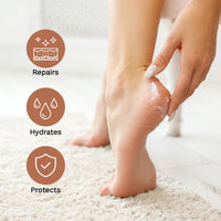 FURR By Pee Safe Urea & Natural AHAs Foot Cream | Unisex | For Dry & Cracked Heels | Deeply Hydrates, Repairs & Exfoliates | Shea Butter | Tea Tree Oil | Aloe Vera Extract | 75g
