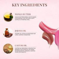 Just Herbs 4 IN 1 Lip Gloss for Women, Serum Infused Non-Sticky Glossy and Hydrating Lip Gloss 4 gm (Deep Love)