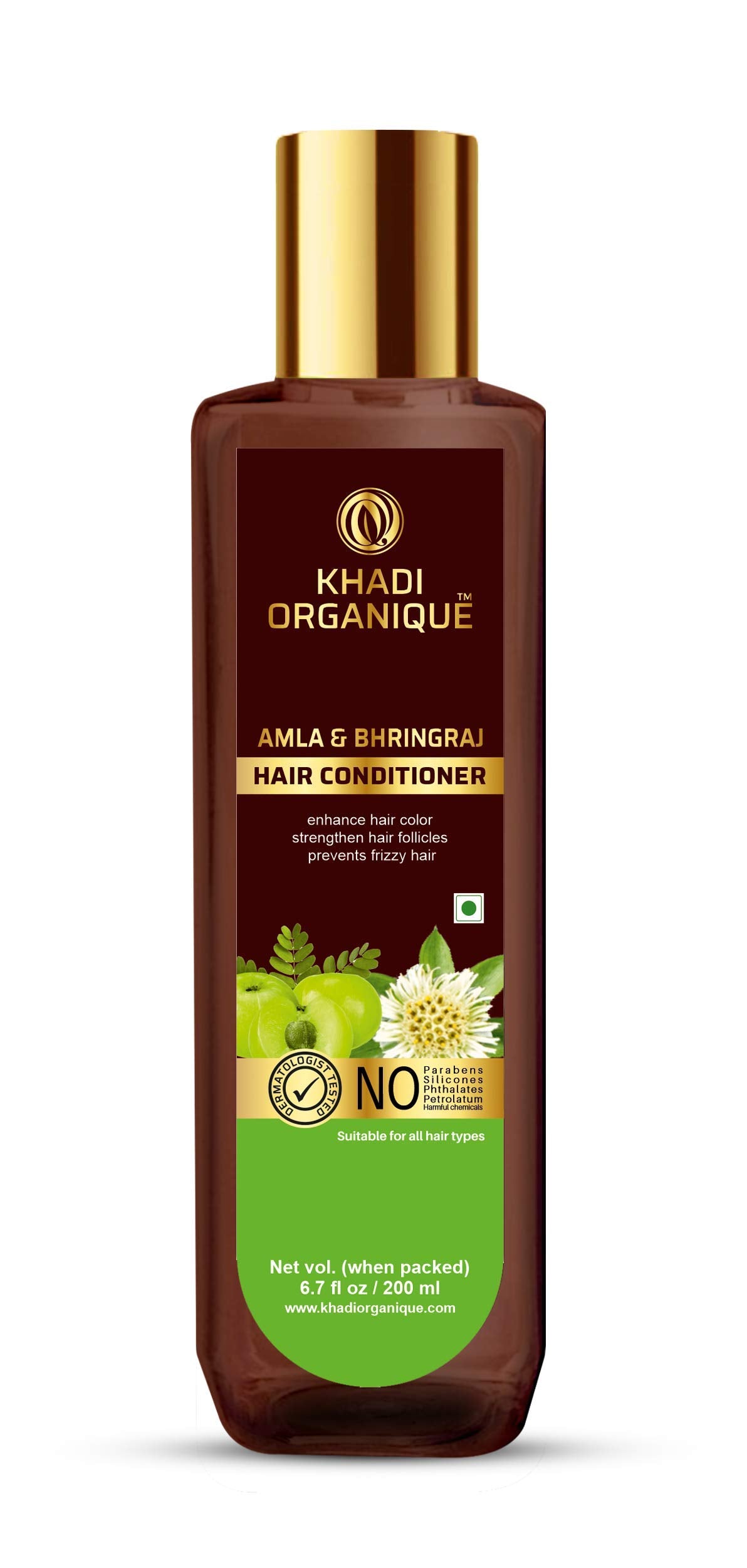 Khadi Organique Amla & Bhringraj Hair Conditioner (SLS & Parabeen Free)