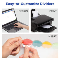 Avery Insertable Style Edge Plastic Mini Dividers for 3 Ring Binders, 5.5