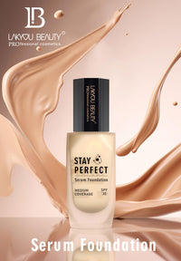 Lakyou Beauty Stay Perfect Serum Foundation | Waterproof | Long Lasting | Light Weight | SPF 30 | Shade-03(Natural Beige) | Pack Of 2