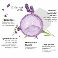 BRYAN & CANDY Lavender & Vanilla Body Butter |Ph5.5 Skin Friendly | 72hrs Moisturization | 100% Vegan