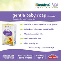 Himalaya Baby Powder, 700g & Gentle Baby Soap (Pack of 4N*75g)
