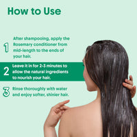 Aravi Organic Rosemary Hair Growth Conditioner - Enriched with Rosemary, Methi Dana & Hibiscus - For All Hair Types - For Men & Women - Sulfate & Paraben Free - 200 ml