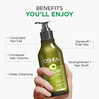Oshea Herbals Amlacare Hairfall Control Shampoo for Men & Women | Strengthens Hair, Reduces Hairfall & Dandruff | Enriched with Aloe Vera & Amla Extracts - 300 ml