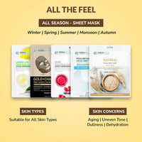 Mirabelle Nourish Skin Facial Sheet Mask (Pack of 5) - BCS