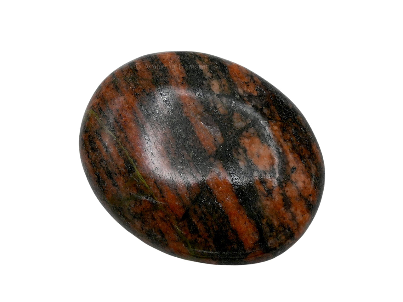 Unakite Palm Stone - Pocket Massage Worry Stone for Natural Body Chakra Balancing, Reiki Healing and Crystal Grid Unakite