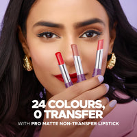 Hilary Rhoda Pro Matte Non-Transfer Lipstick | Waterproof & Smudge-Proof | 12-Hour Long Stay | 24 Shades Available | Highly Pigmented Matte Finish Lipstick | 2g - (Wine Rouge | Shade 24)