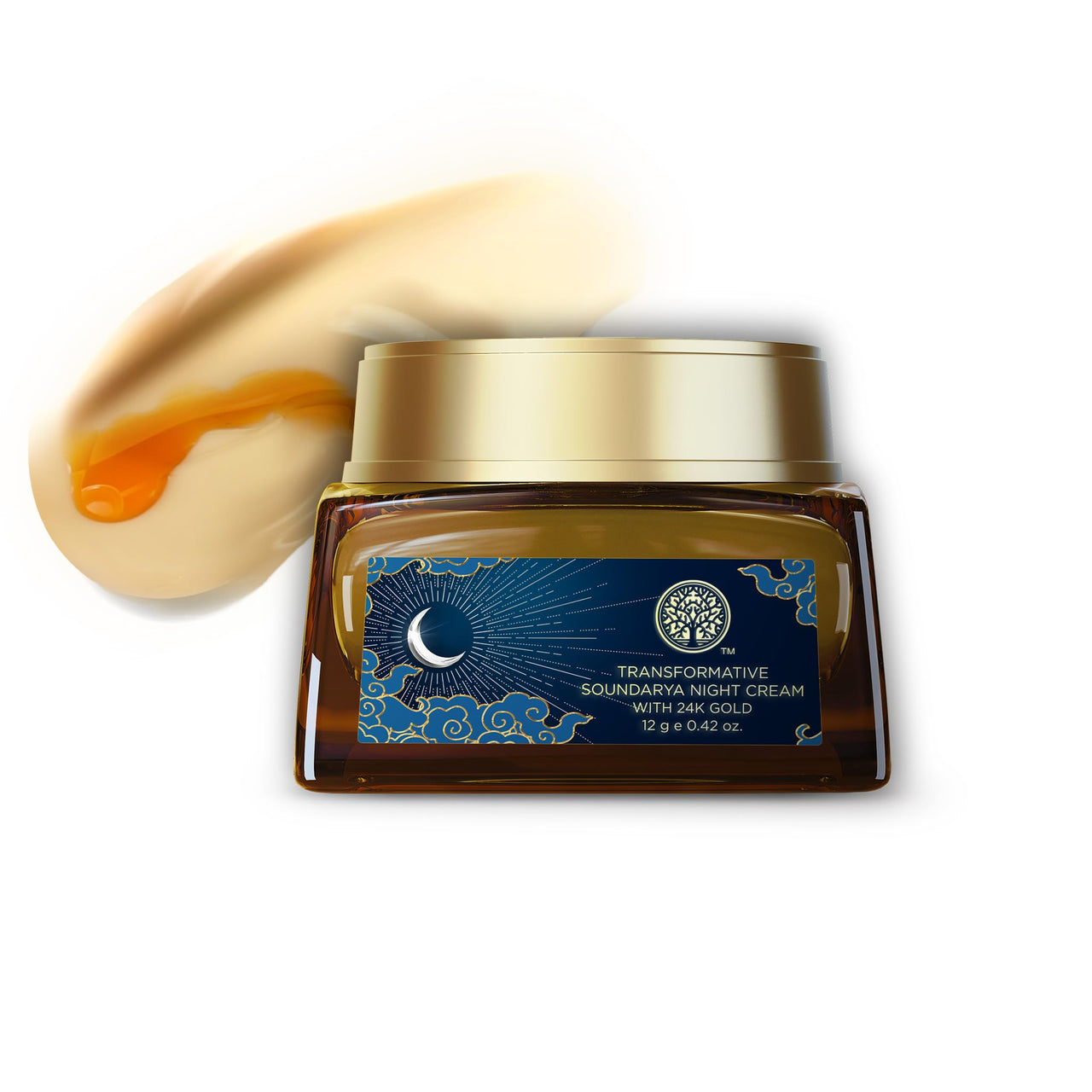 Forest Essentials Soundarya Night Cream with 24K Gold |Anti-Ageing Overnight Repair| With Bakuchiol & Hyaluronic Acid | Moisturising and Hydrating