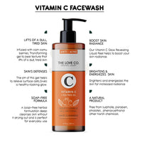 THE LOVE CO Vitamin C & Tea Tree Oil Face Wash - Foaming Cleanser for Instant Glow & De-Tan, Suitable for All Skin Types, 100% Vegan, 200ml