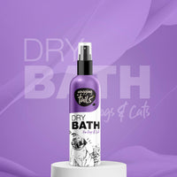 Wagging Tails Dry Bath Waterless Shampoo- 200ml for Pets | Grooming and Bathing for Dogs and Cats | Easy to Use When Travelling with Pet | Tearless Dog Shampoo