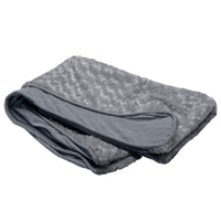 Furhaven Replacement Dog Bed Cover Ultra Plush Faux Fur & Suede Contour Luxe Lounger, Machine Washable - Gray, Medium Ultra Plush (Gray) 30.0