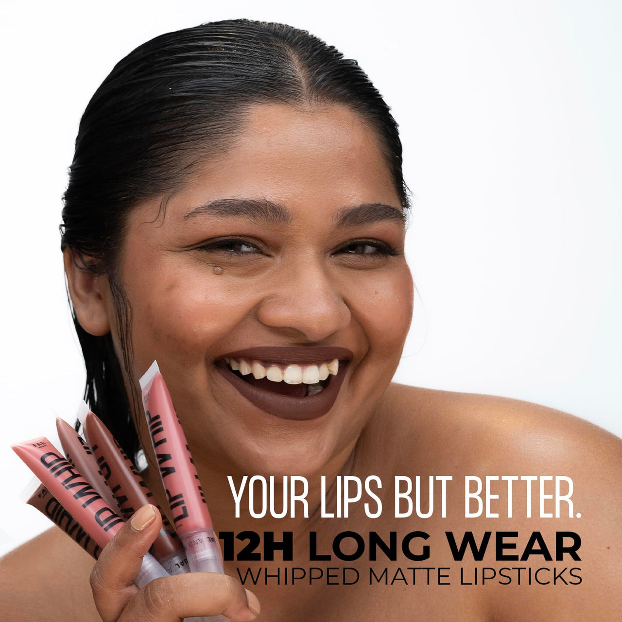 Fae Beauty Lip Whip 12Hr Comfortable Matte Liquid Lipstick (10ml) | Long Wear | Non Drying | Soft Mousse Smudgeproof Formula | Vegan | With Moisture Lock Technology | Enriched with Vitamin E and Cherry Coffee - Bang