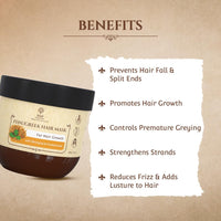 Khadi Essentials Amla Hair Mask For Dry And Frizzy Hair And Smoothening Hair With Methi For Hair Growth and Hair Fall Control, Sulphate & Paraben Free - 100gm