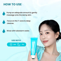 Mirabelle Korea Hya - Colla Moisture Face Wash 120ml | Hydrating Cleanser with Hyaluronic Acid & Collagen | Deep Pore Cleanser for Glowing, Plump Skin | Suitable for All Skin Types | Korean Skincare for Men & Women