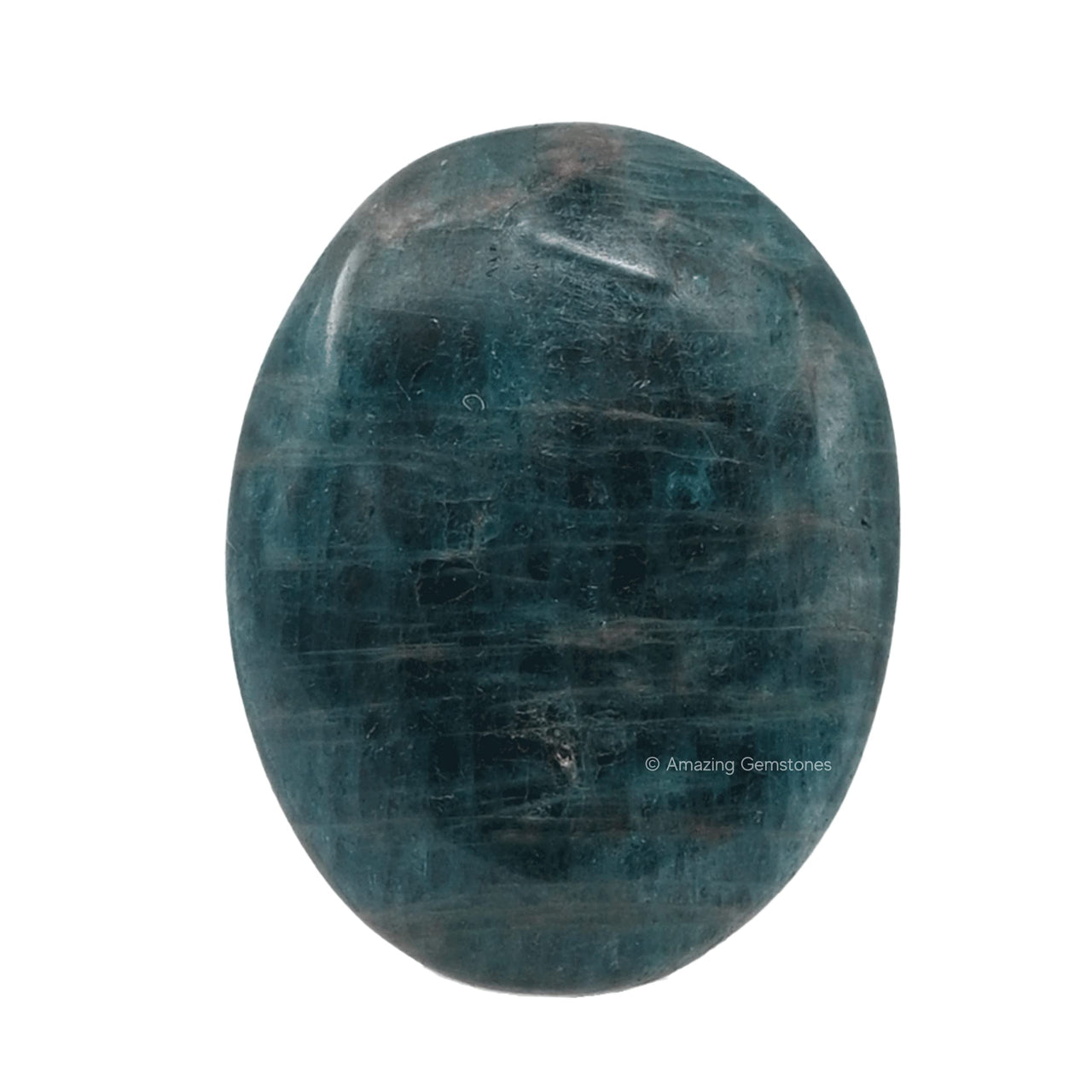 Green Apatite Palm Stone - Pocket Massage Worry Stone for Natural Body Chakra Balancing, Reiki Healing and Crystal Grid Green Apatite