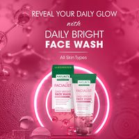 Nature's Essence Professional Facialist Daily Bright Face Wash for women infused with Arbutine and Niacinamide, Brightens Skin | Reduces Dark Spots and Pigmentation, 100g