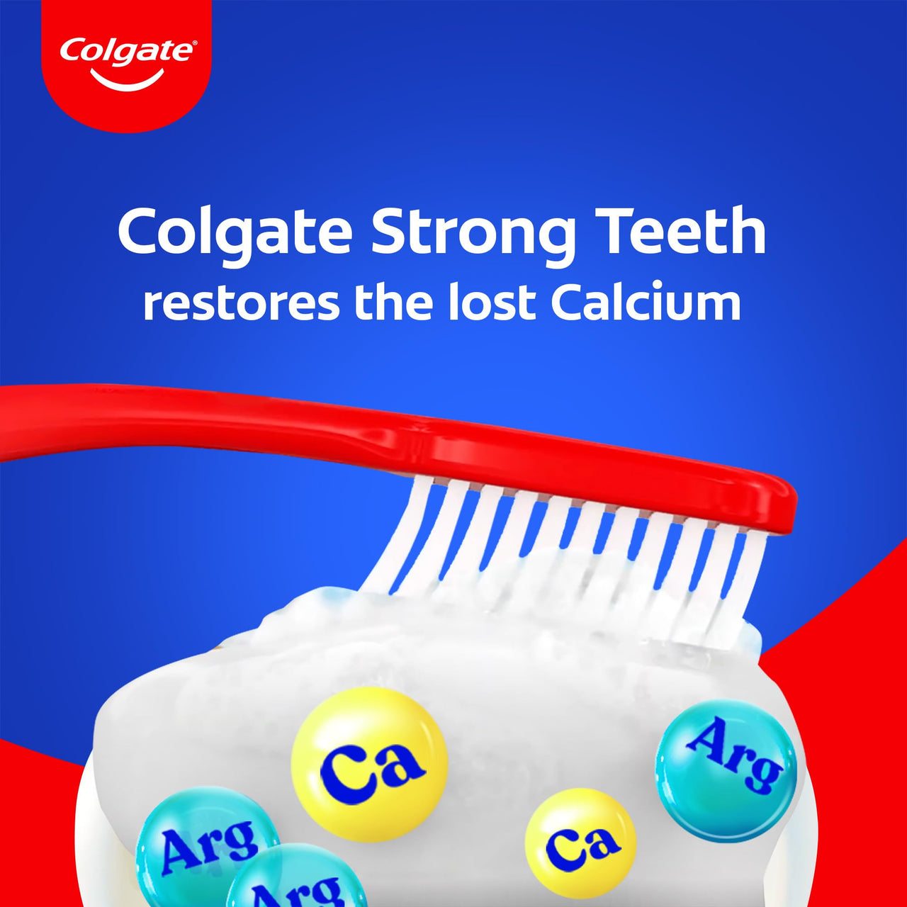 Colgate Strong Teeth Toothpaste, 800g (200g*4), India's No: 1 Toothpaste Brand, Calcium-boost Tooth Paste for 2X Stronger Teeth, Whitens Teeth, Fresh Breath & Prevents Cavities (Combo Pack Offer)