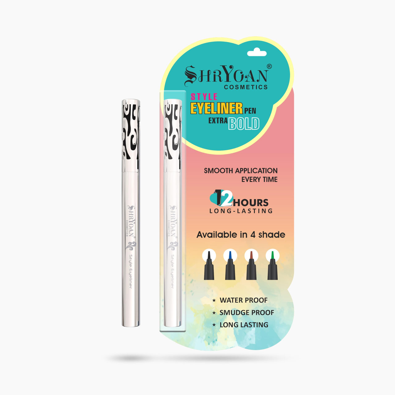 Shryoan Long Lasting Style Eyeliner Pen Extra Bold| Smudge Proof Liner for Women, Matte Eyeliner | Lasts Long up to 24 hours| Waterproof (1.25gm) Color- Green