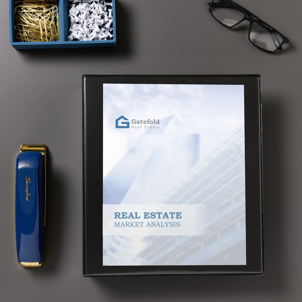 Avery Economy Showcase View 3 Ring Binder, 2 Inch Slant Rings, 1 Black Binder (19700) 2"