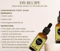 Earth N Pure Lemongrass Essential Oil | Steam Distilled | for Home Diffuser, Skin & Hair Care | 15 ML