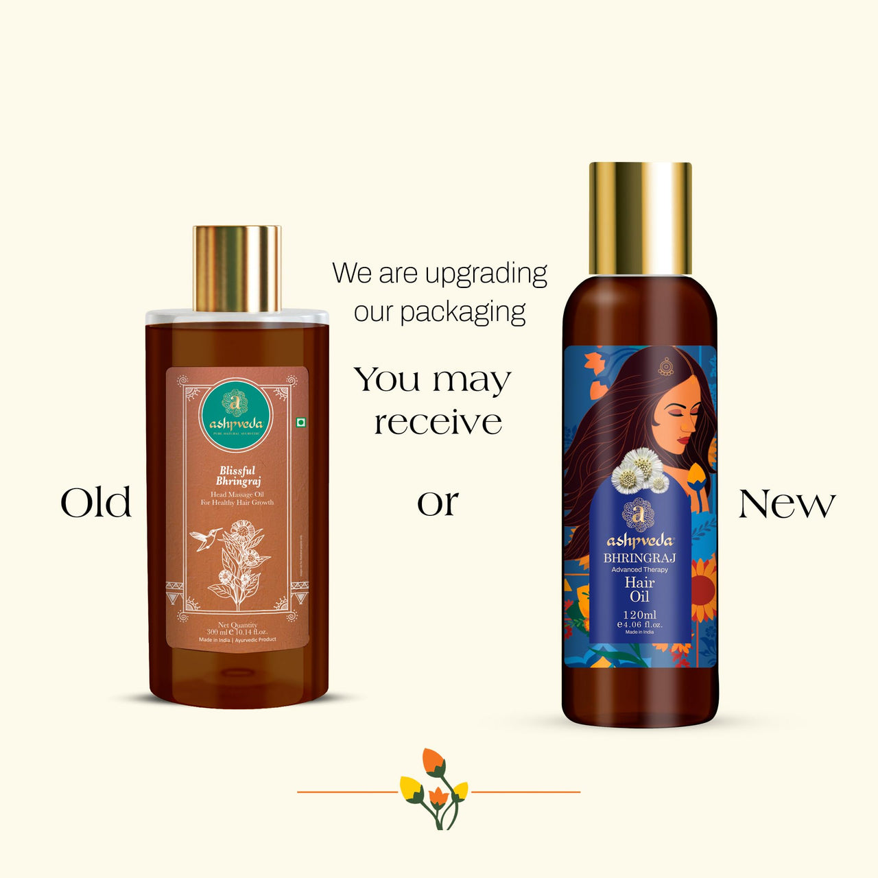 Ashpveda Blissful Bhringraj Head Massage Hair Oil | Essential Ayurvedic Herb Enriched Hair Oils for Headache Relaxation & Stress | Natural Hair Growth & Shine (120 ml)