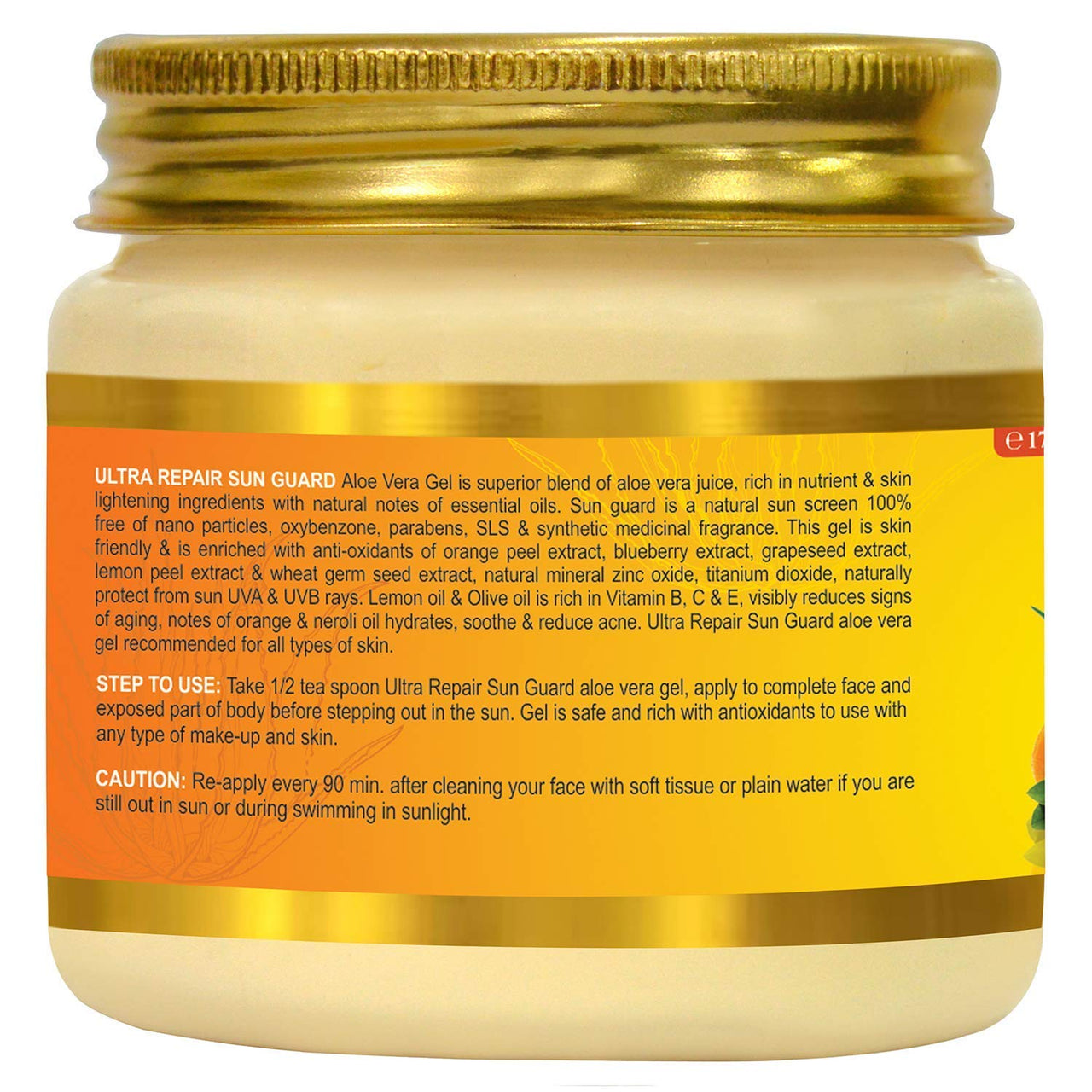INDUS VALLEY Bio Organic Sun Guard Aloe Vera Gel With Lemon & Orange For Ultimate Refreshing Feel (175 * 2=350ml)
