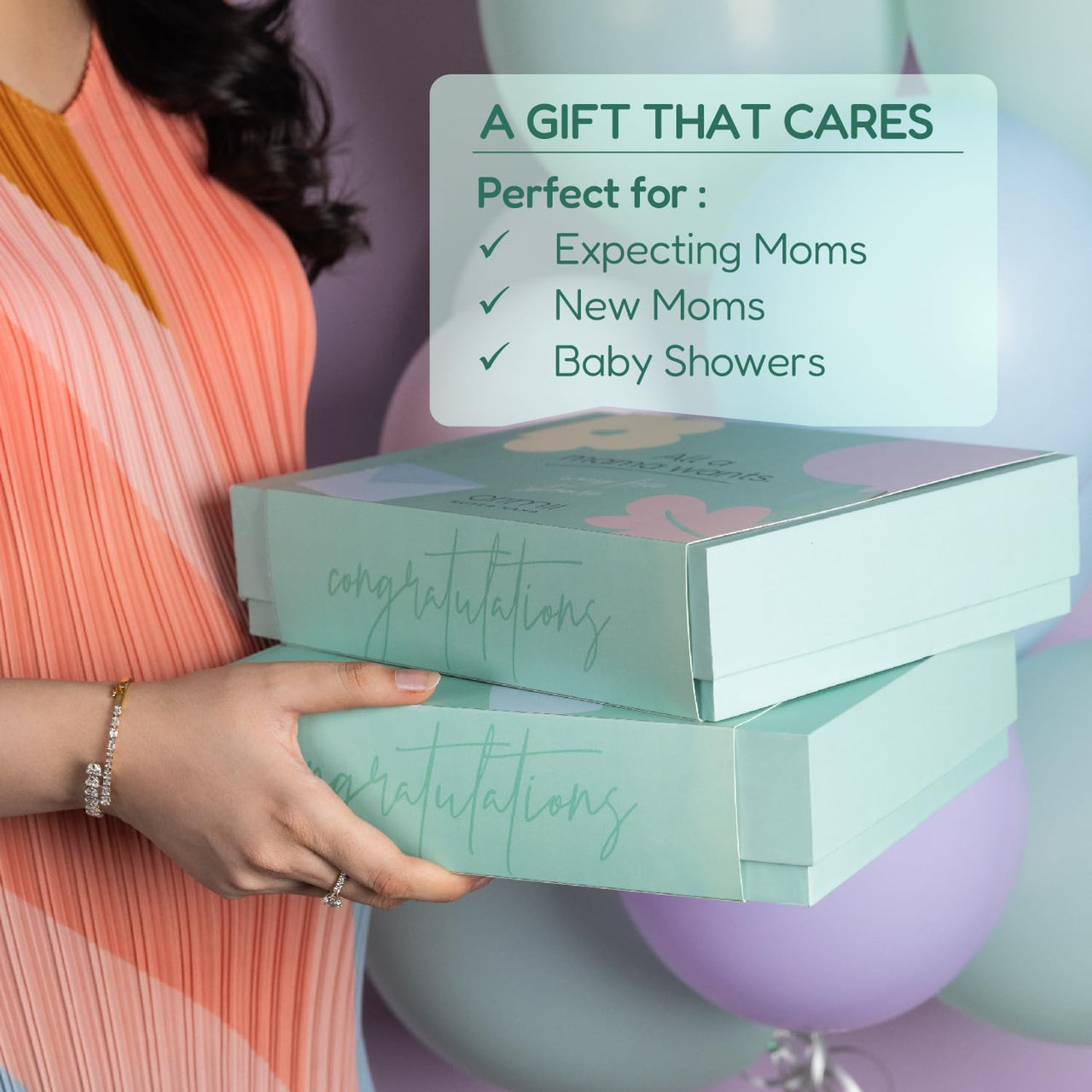 Orimii All A Mama Wants Pregnancy Gift Box, Pregnancy Gift Set For Women & Mothers | Perfect Baby Shower Gift for New Moms & Expecting Mothers | Mothers Day Special Gift Set